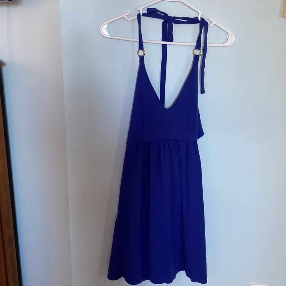 Victoria’s Secret Halter Bra-top Royal Blue Sundress. Size S